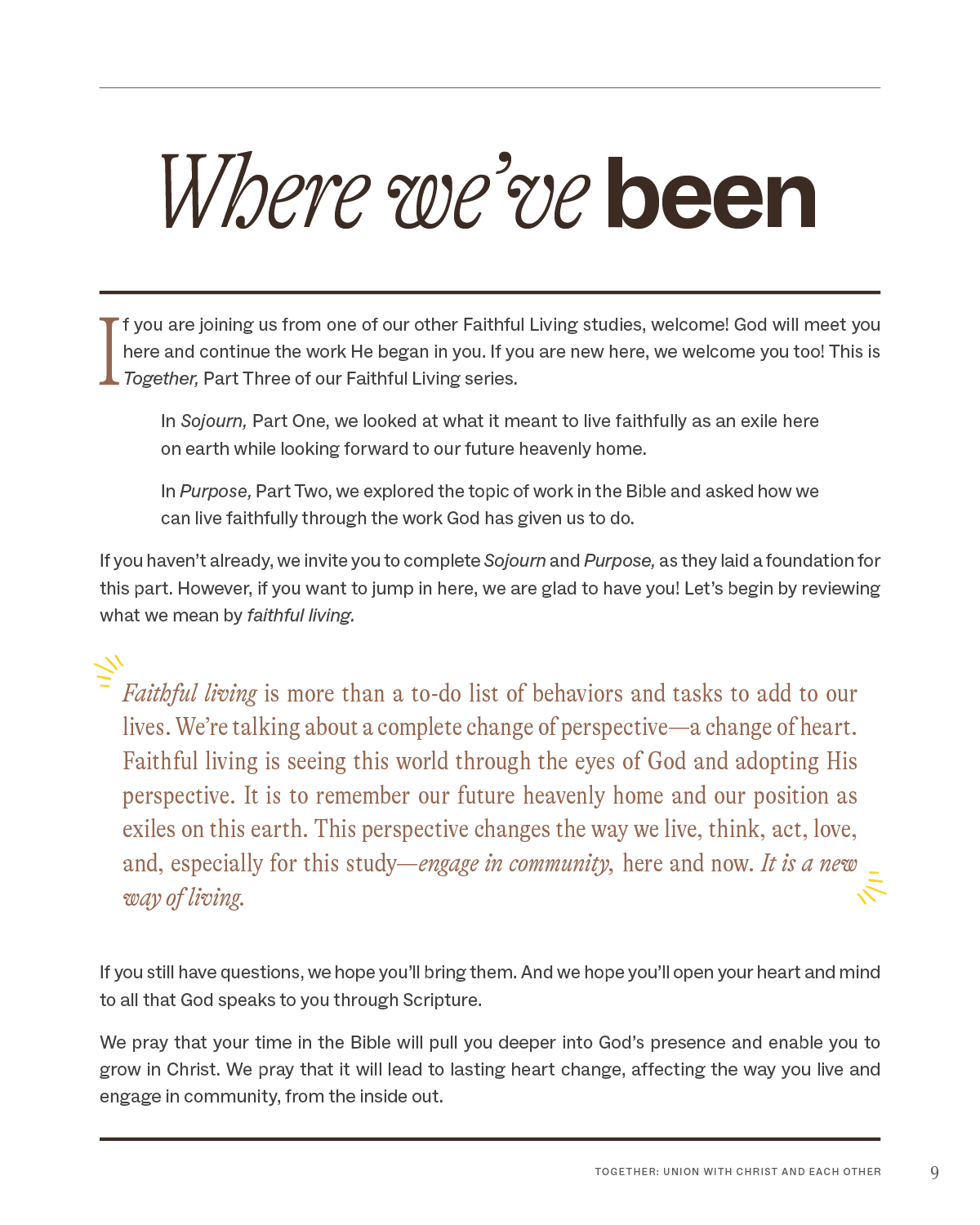Together: Union with Christ and Each Other