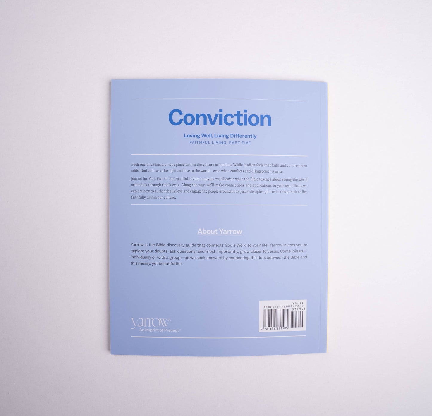 The back cover of Conviction